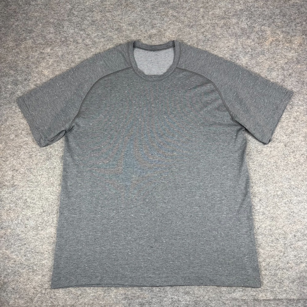 Lululemon Metal Vent Tech Short Sleeve 2.0 Anchor White Light Cast Men 2XL XXL